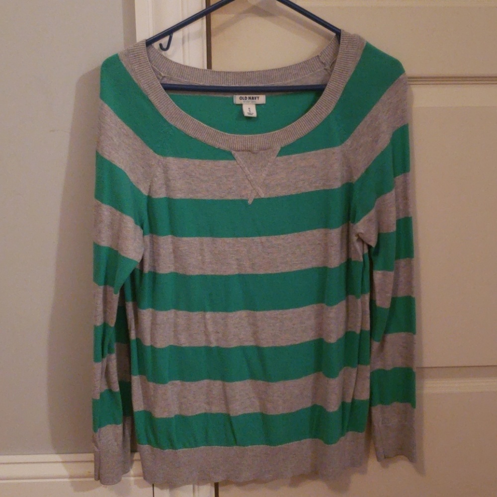 Striped pullover sweater